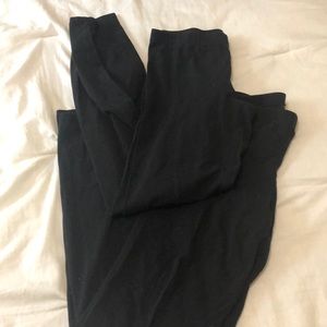 Cotton black leggings
